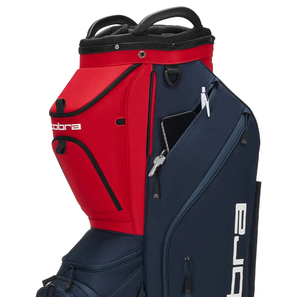 Cobra Ultralight Pro Cart Golf Bag Club Navy/Strong Red