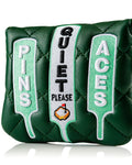 Pins & Aces Quiet Please - Center Shaft Mallet Putter Cover