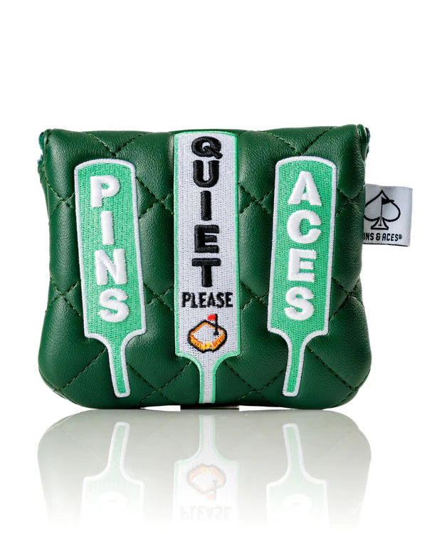 Pins & Aces Quiet Please - Center Shaft Mallet Putter Cover