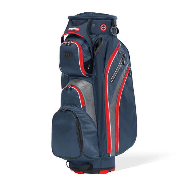 BagBoy Revolver XP Rotating Golf Bag Navy / Charcoal / Red