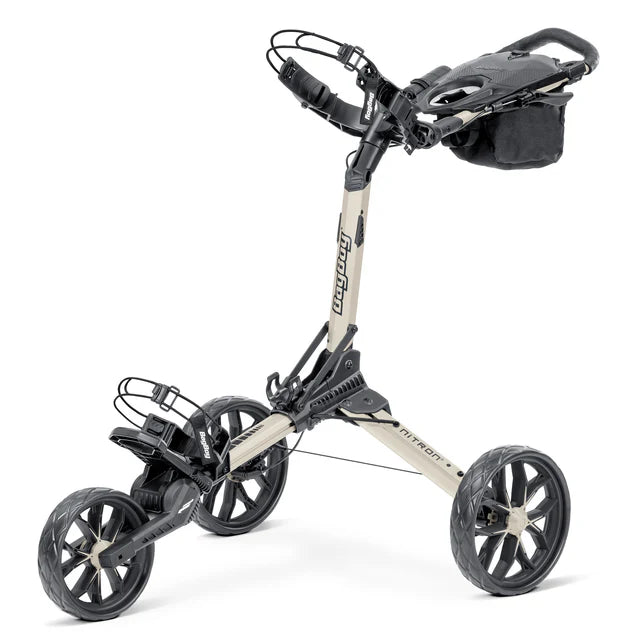 BagBoy Nitron Auto-Open Golf Push Cart Sand/Black