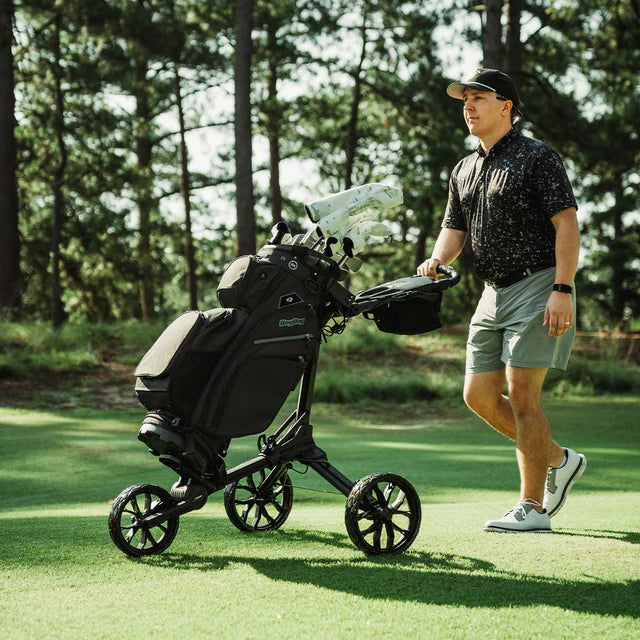 BagBoy Nitron Auto-Open Golf Push Cart Black/Slate