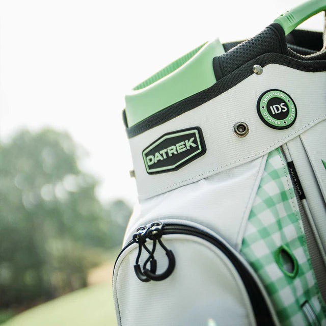 Datrek DG Lite III Cart Golf Bag White/Green/Checkered