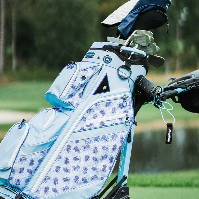 Datrek DG Lite III Cart Golf Bag Powder Blue/White/Pineapple