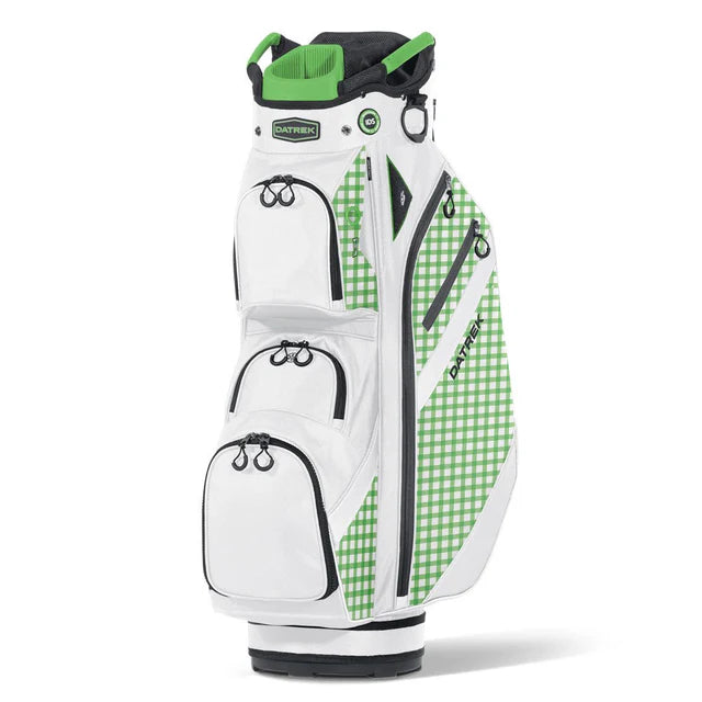 Datrek DG Lite III Cart Golf Bag White/Green/Checkered