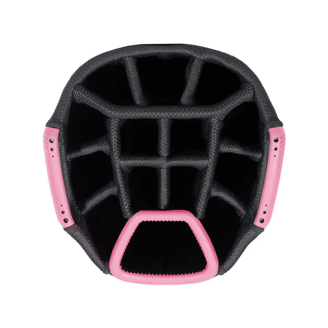 Datrek DG Lite III Cart Golf Bag Silver/Pink/White Dots