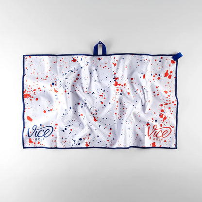 Vice Shine Golf Towel Red/Blue