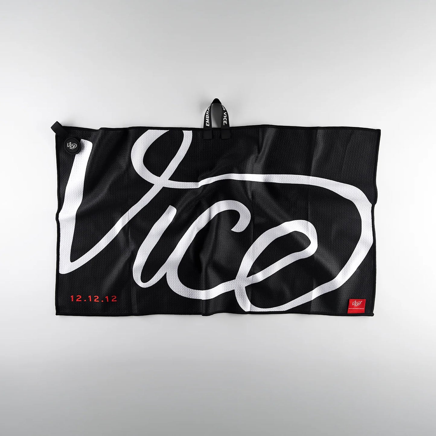 Vice Shine Golf Towel Drip Red\Black