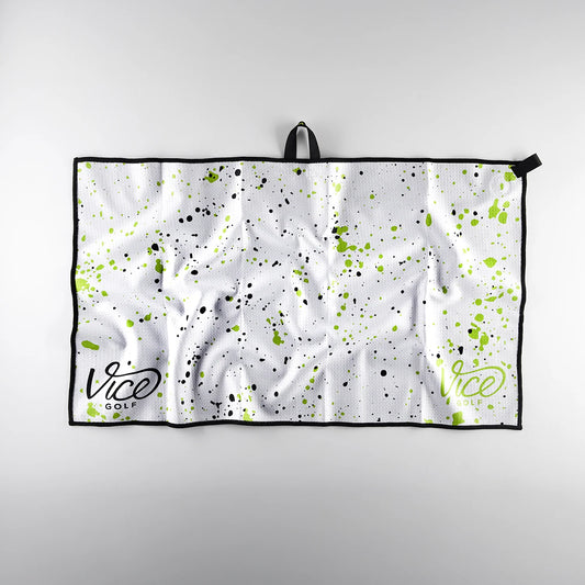 Vice Shine Golf Towel Drip Lime