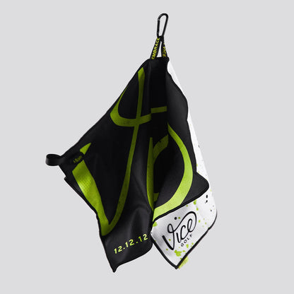 Vice Shine Golf Towel Drip Lime