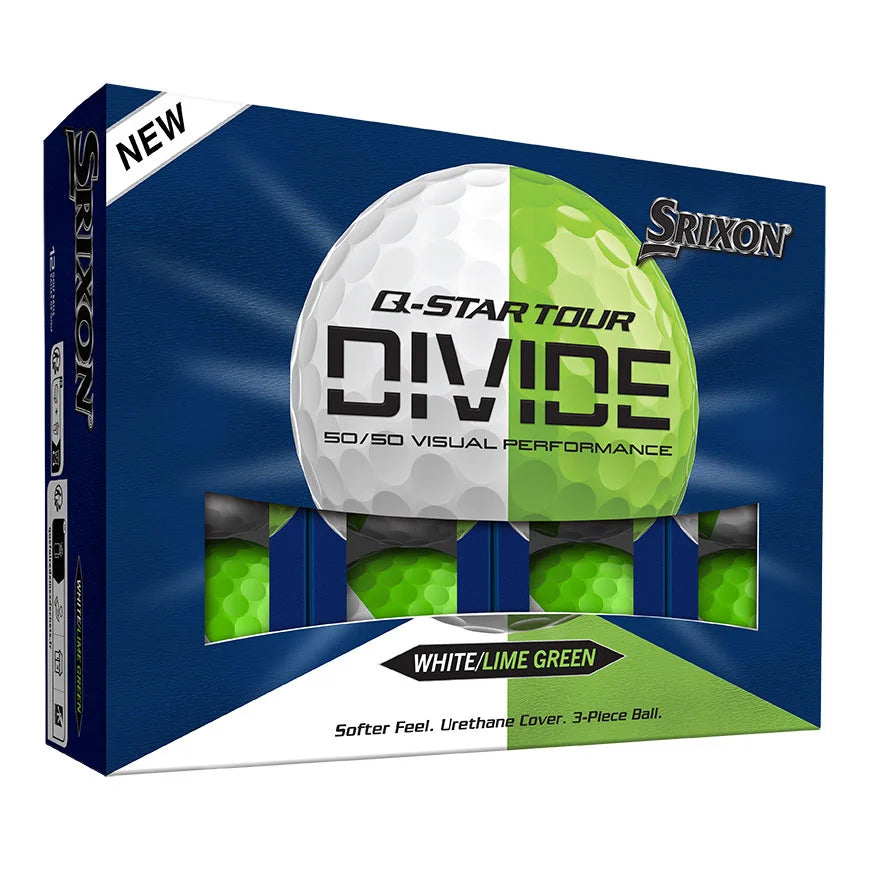 Buy 2 get 1 Free Special — Srixon Q-Star Divide Green/White Golf Balls