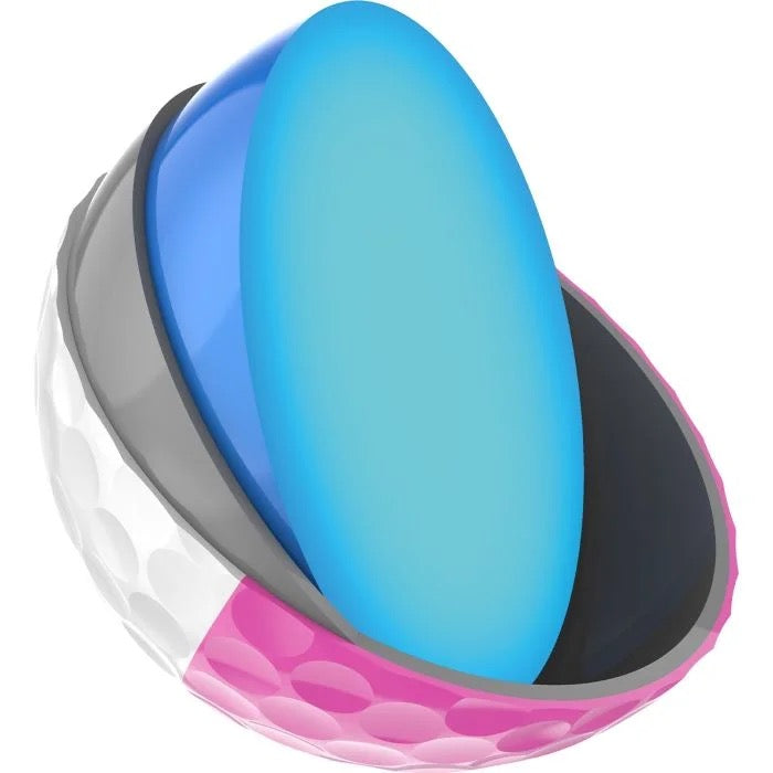Buy 2 get 1 Free Special — Srixon Q-Star Divide Pink/White Golf Balls