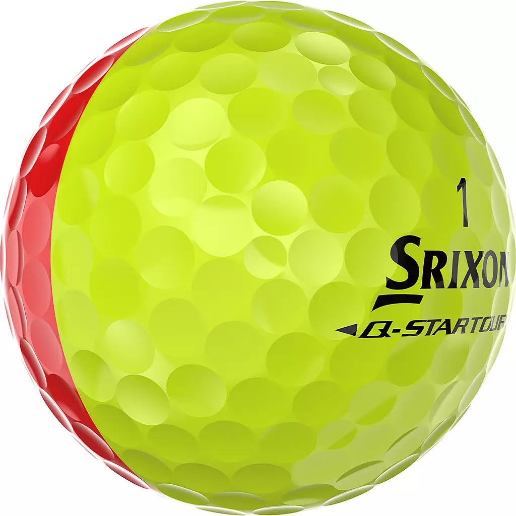 Buy 2 get 1 Free Special — Srixon Q-Star Divide Yellow/Red Golf Balls