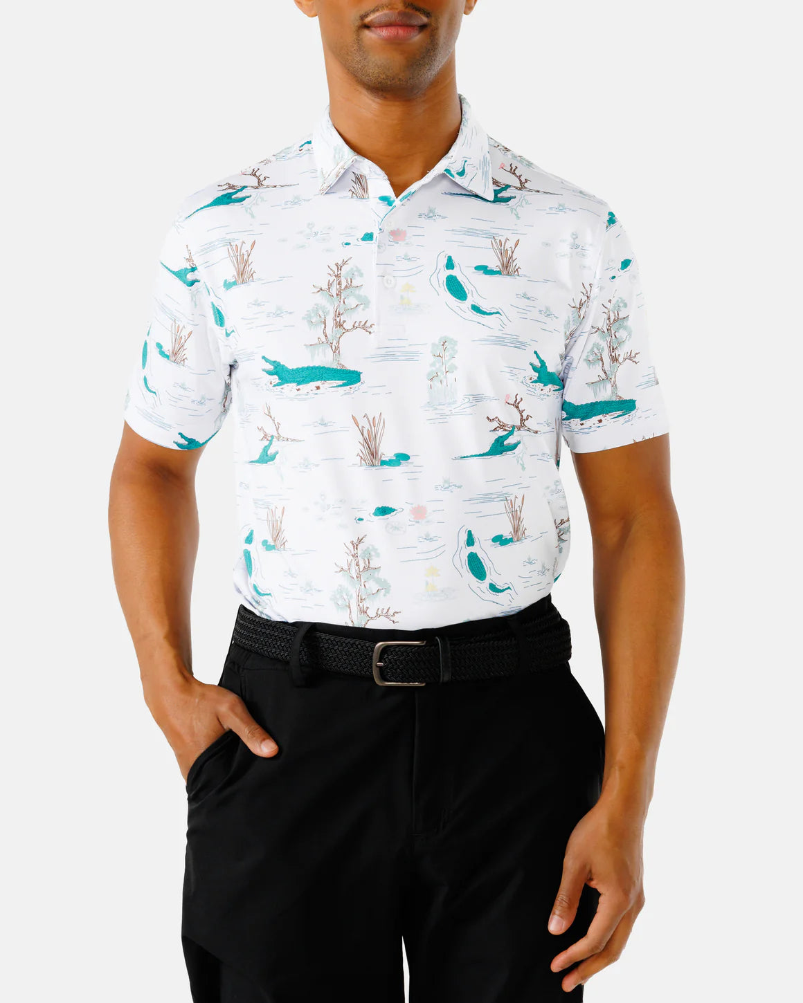 Waggle Water Hazard Men’s Polo
