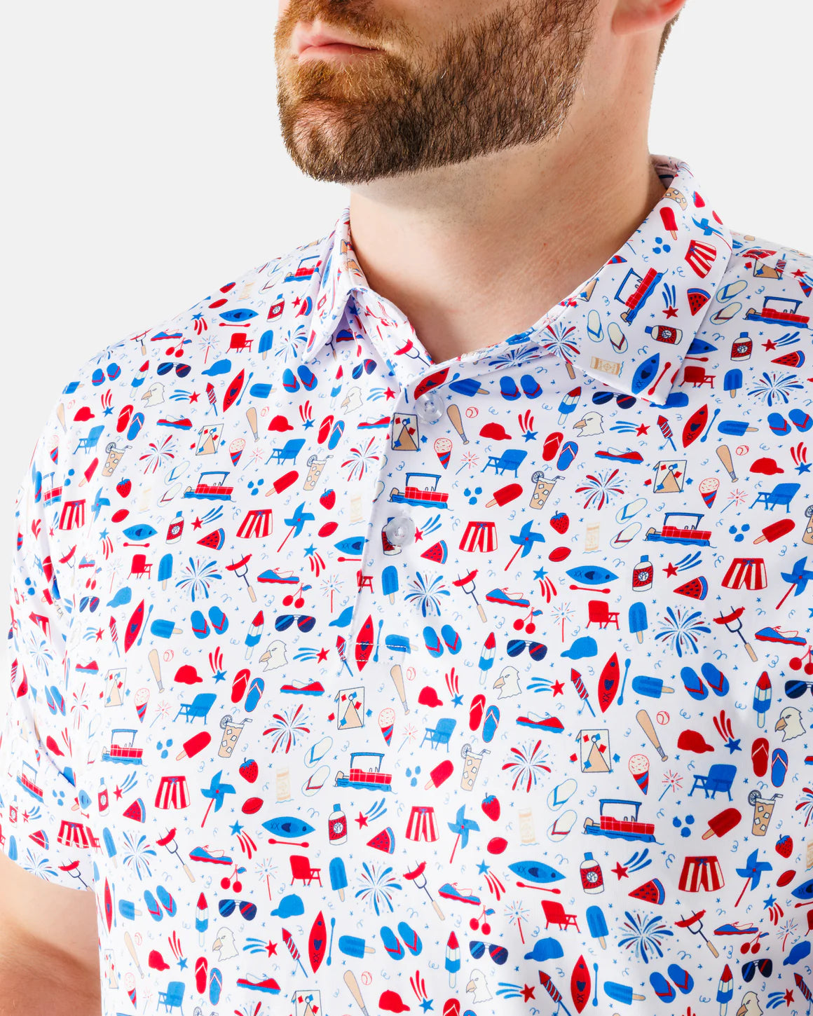 Waggle Americana Men’s Polo