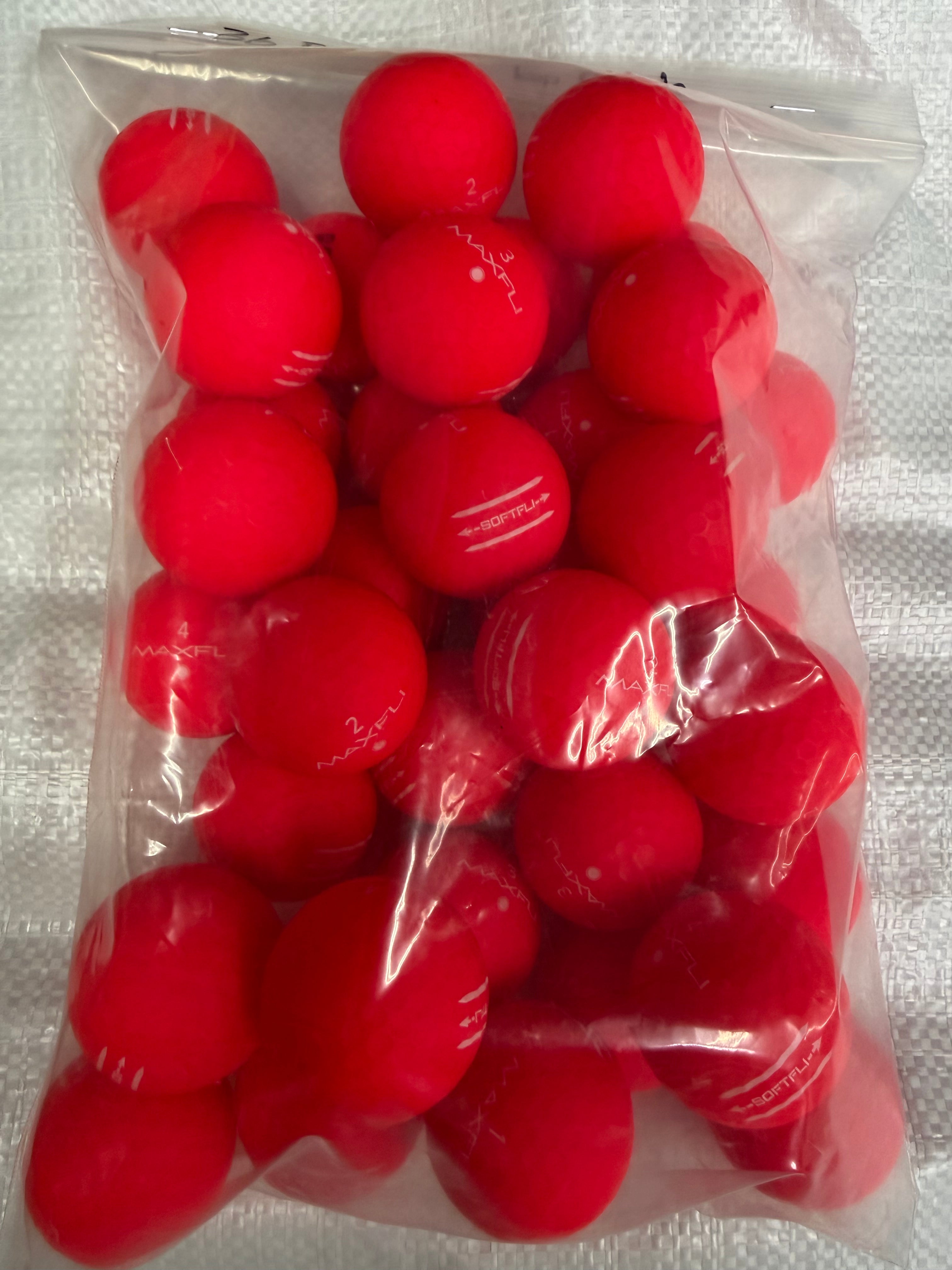 Overstock -- MaxFli SoftFli Red Golf Balls 3Dz Premium 5A
