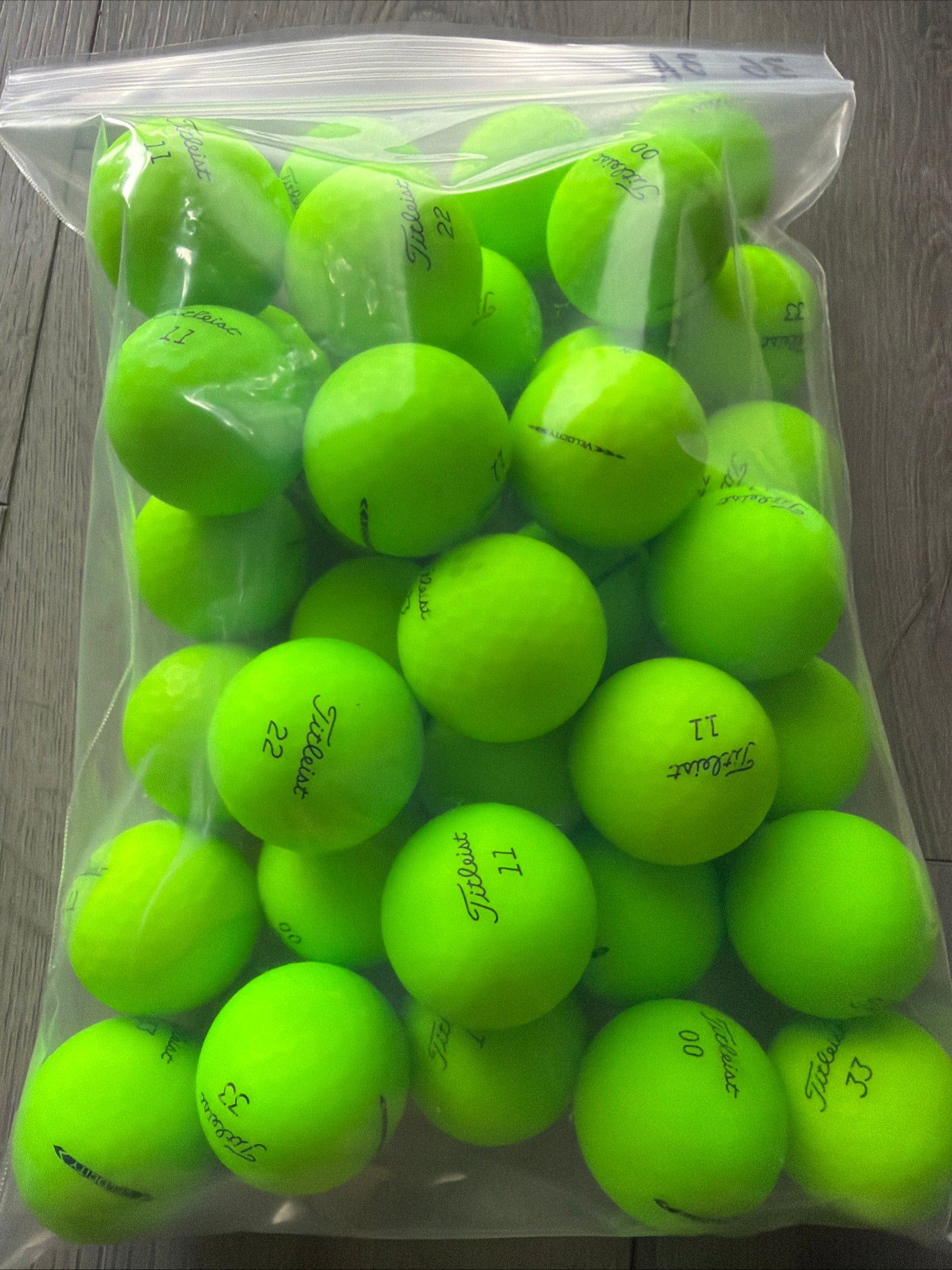 36 Titleist Velocity Green Golf Balls 2nd Grade AAA