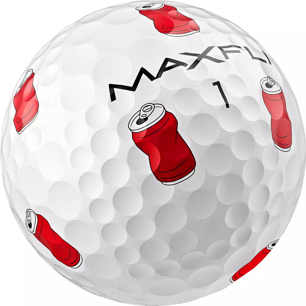 MaxFli TriFli All Over Print Golf Balls Mint Condition