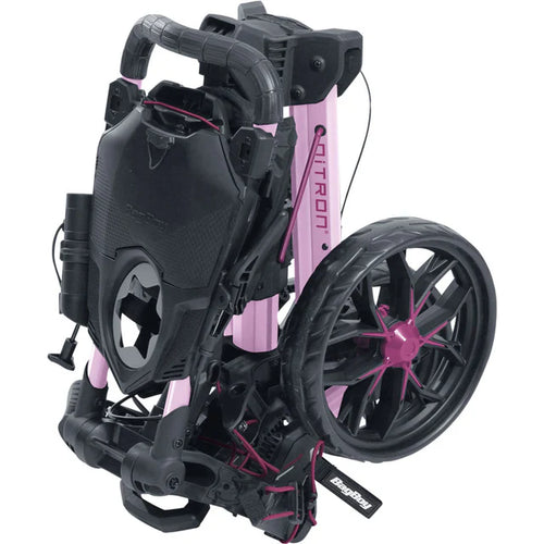 BagBoy Nitron Auto-Open Golf Push Cart Pink / Wine