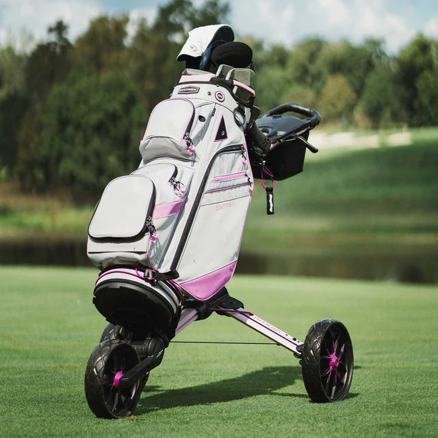 BagBoy Nitron Auto-Open Golf Push Cart Pink / Wine