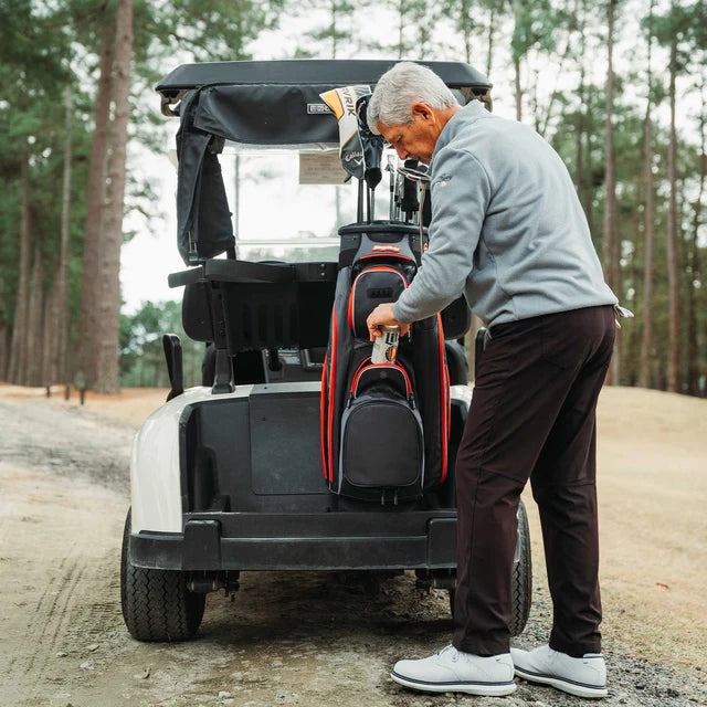 BagBoy Revolver XP Rotating Golf Bag Charcoal / Black / Red