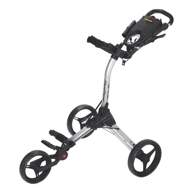 BagBoy Compact 3 Golf Push Cart Silver / Black