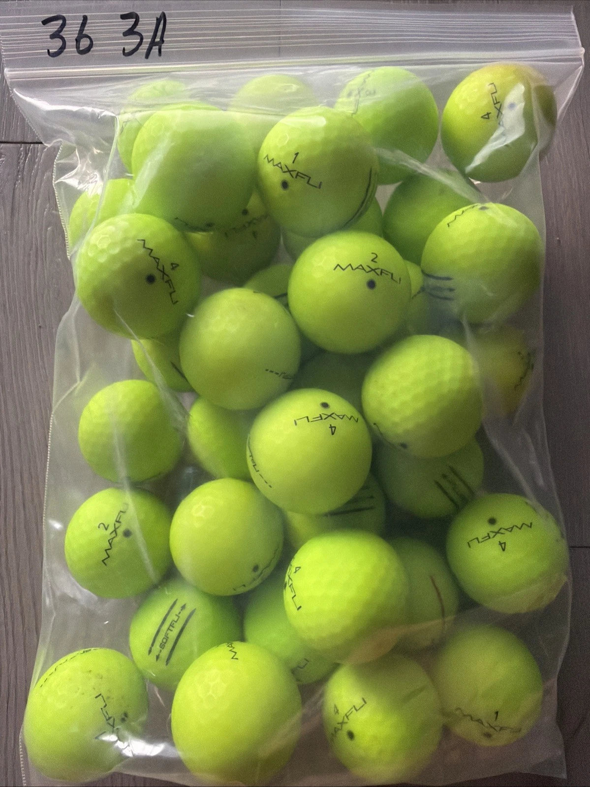 36 Maxfli Softfli Green Golf Balls AAA