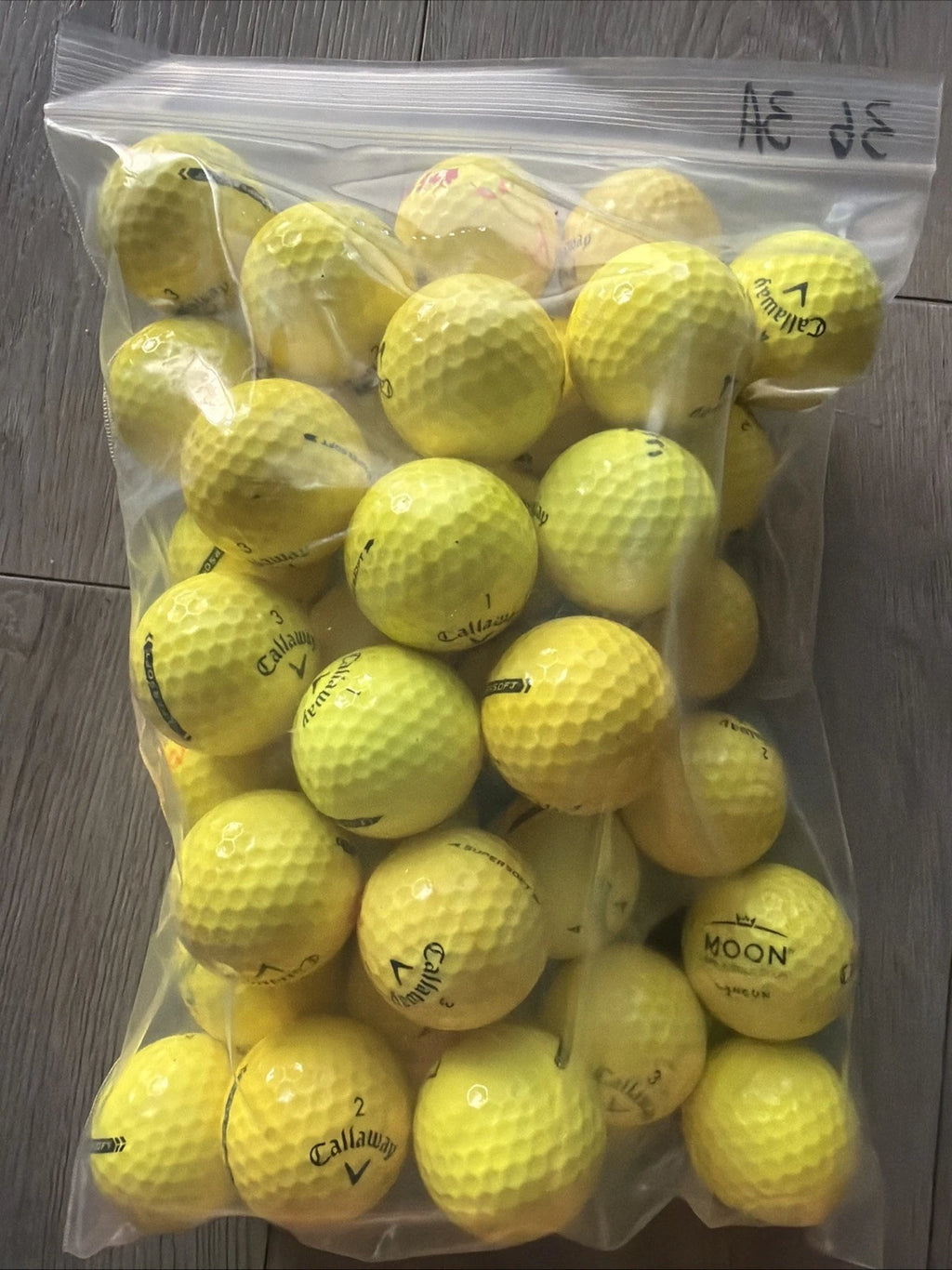 36 Callaway Supersoft Yellow AAA Golfballs