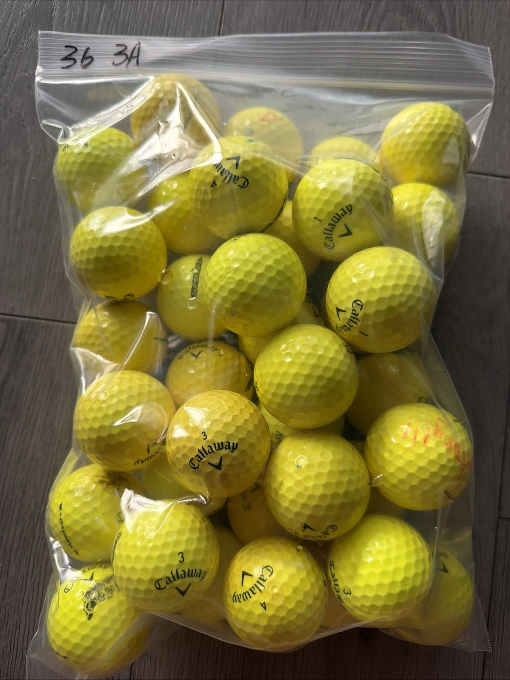 36 Callaway Supersoft Yellow AAA Golfballs