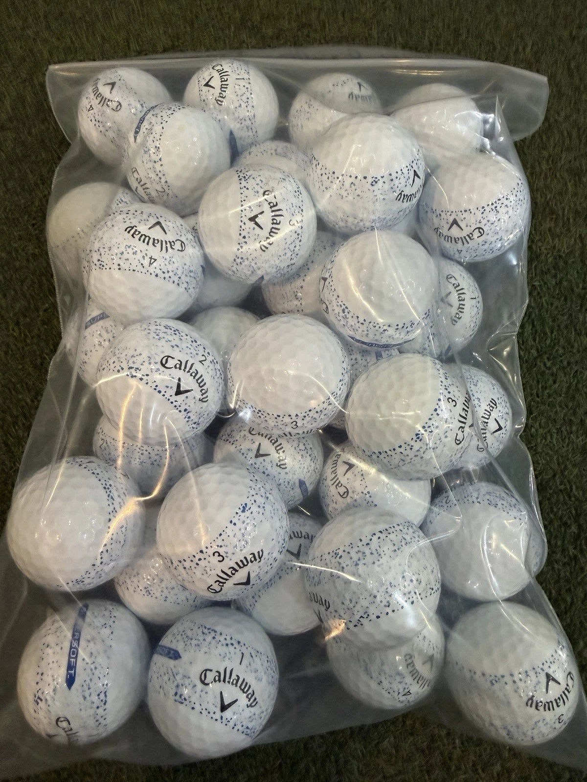 36 Callaway Supersoft Blue 360 Splatter Golf Balls Premium AAAAA