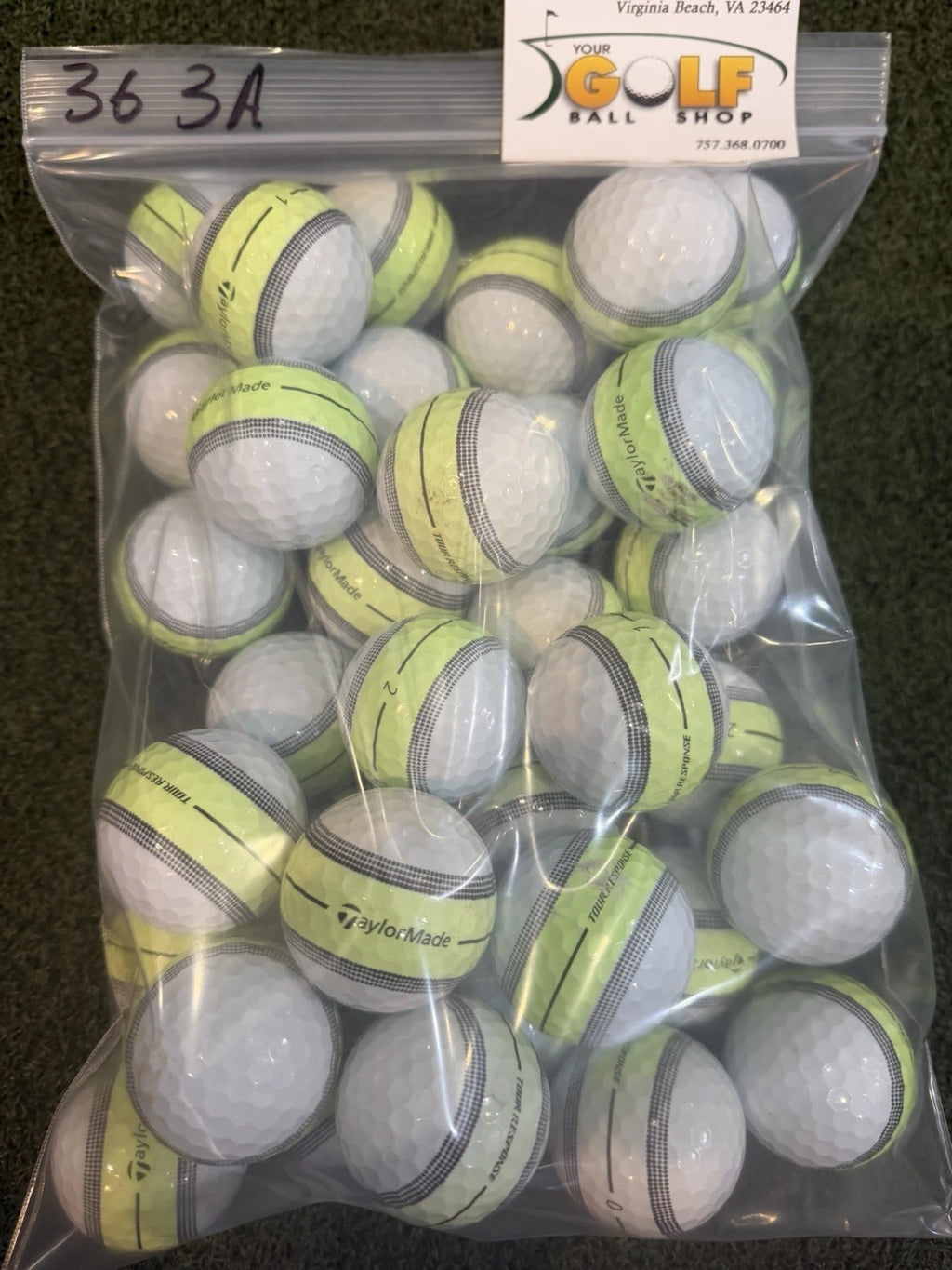 36 TaylorMade Tour Response Stripe 2026 Golf Ball AAA